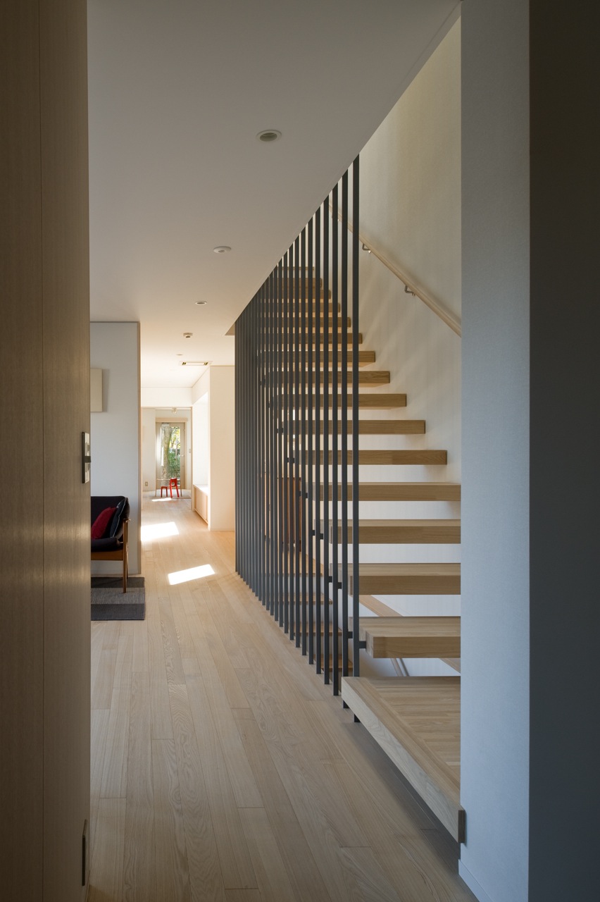 Staircase and corridor towards living room   Staircase and corridor towards living room